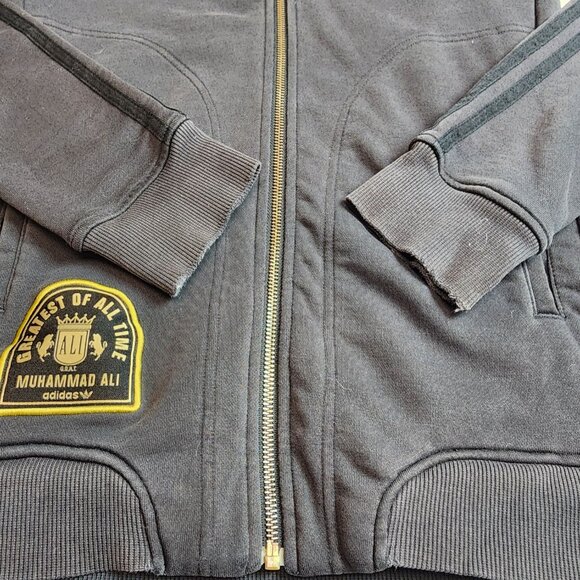 Adidas Muhammad Ali Greatest of all Time Full Zip Hoodie Mens Small - Picture 9 of 9